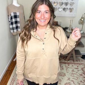 Bucketlist Taupe Pullover